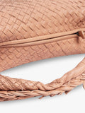 Pre-loved Bottega Veneta salmon leather shoulder bag (British brand)