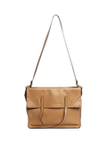 Fendi Flip tote bag in tan leather with gold hardware - British product