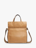 Fendi Flip tote bag in tan leather with gold hardware - British product