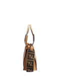 Fendi Flip tote bag in tan leather with gold hardware - British product