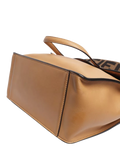 Fendi Flip tote bag in tan leather with gold hardware - British product