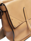 Fendi Flip tote bag in tan leather with gold hardware - British product