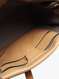Fendi Flip tote bag in tan leather with gold hardware - British product