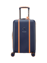 John Lewis DELSEY Paris x Roland-Garros Cadence 55cm Expandable 4-Wheel Suitcase, 34L, Navy/Orange- Buy online at McGrocer