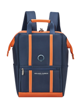John Lewis DELSEY Paris x Roland-Garros Cadence Soft Backpack, Navy/Orange, 26L- Buy online at McGrocer
