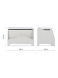 CuddleCo play house storage box white, UK version