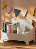 CuddleCo bear book storage in white, imported from the UK