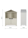 CuddleCo Play House bookcase white, imported from the UK