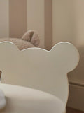 CuddleCo white kids table and chairs set, imported from the UK