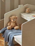 CuddleCo white playhouse desk with bench for kids (British brand)