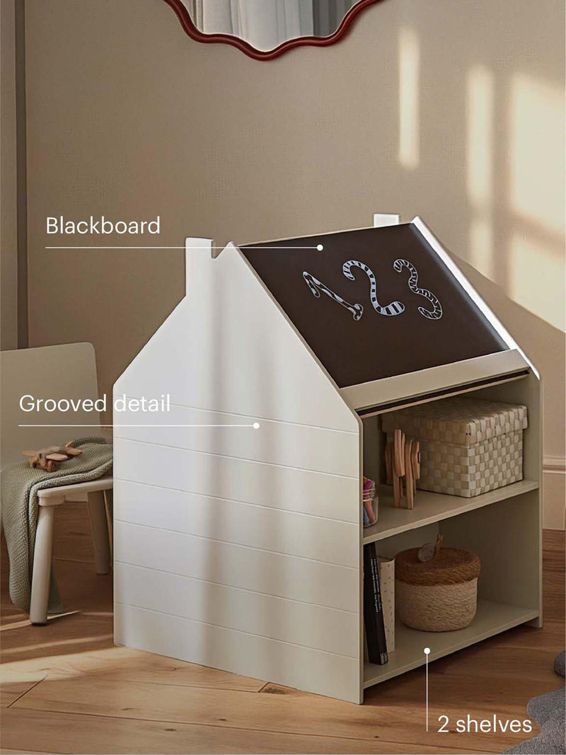 CuddleCo Play House activity desk and chair in white - British product