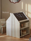 CuddleCo Play House activity desk and chair in white - British product