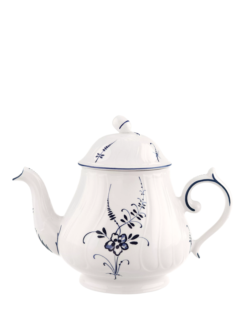 Villeroy & Boch Old Luxembourg teapot blue white 1.13L (British brand)
