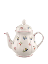 John Lewis Villeroy & Boch Petite Fleur Porcelain Teapot, Multi, 900ml- Buy online at McGrocer