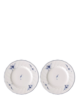 John Lewis Villeroy & Boch Old Luxembourg Porcelain Bread Plate, Set of 2, 18cm, Blue/White- Buy online at McGrocer
