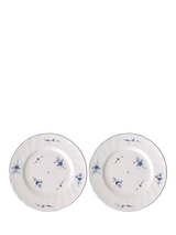John Lewis Villeroy & Boch Old Luxembourg Porcelain Salad Plates, Blue/White, Set of 2, 14cm- Buy online at McGrocer