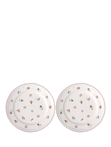 John Lewis Villeroy & Boch Petite Fleur Porcelain Dinner Plate, Set of 2, 29.5cm- Buy online at McGrocer