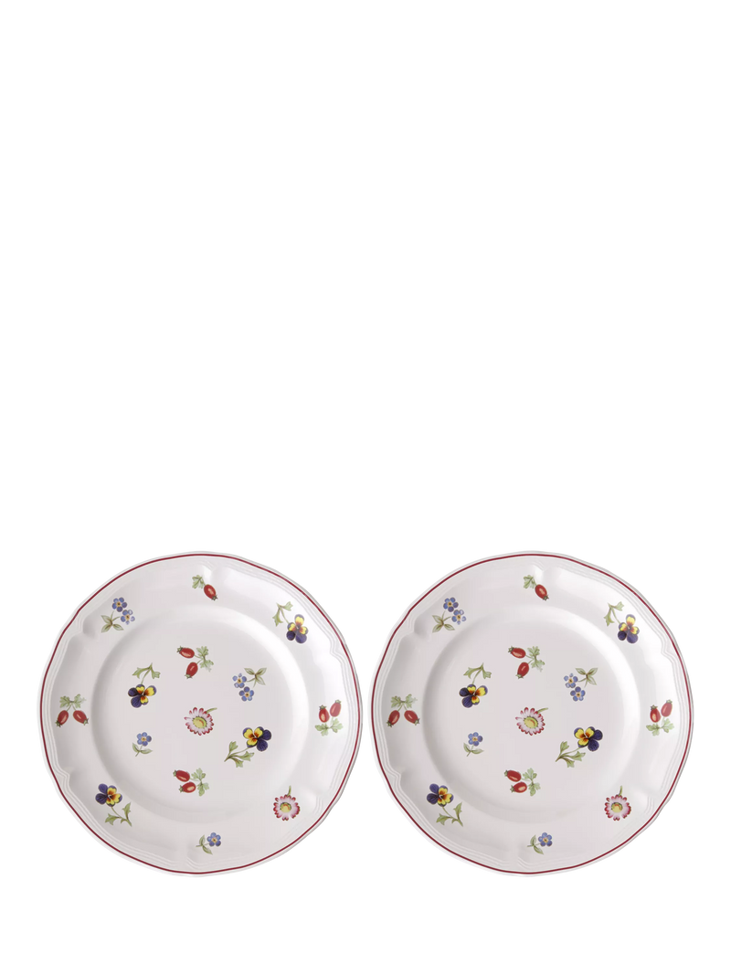 Villeroy & Boch Petite Fleur porcelain tea plates 22cm set of two, UK version