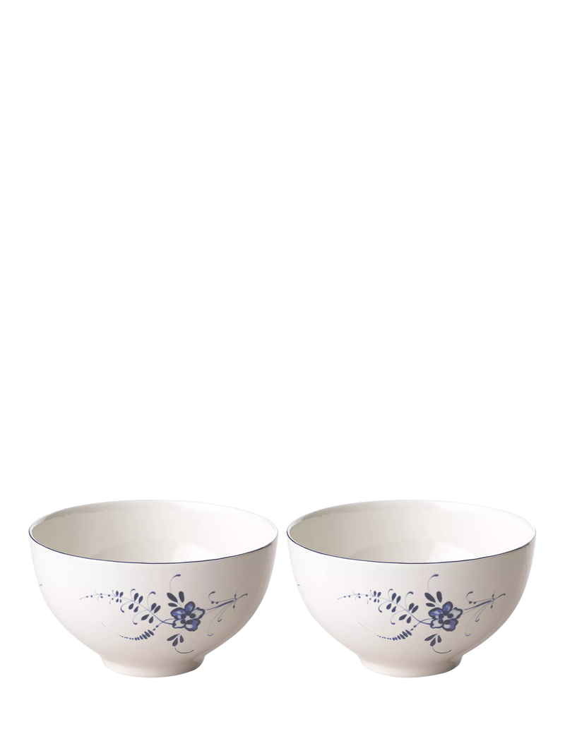 Villeroy & Boch Old Luxembourg porcelain cereal bowl set of 2 - British product
