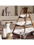 Villeroy & Boch three-tier wooden etagere serving stand, UK version