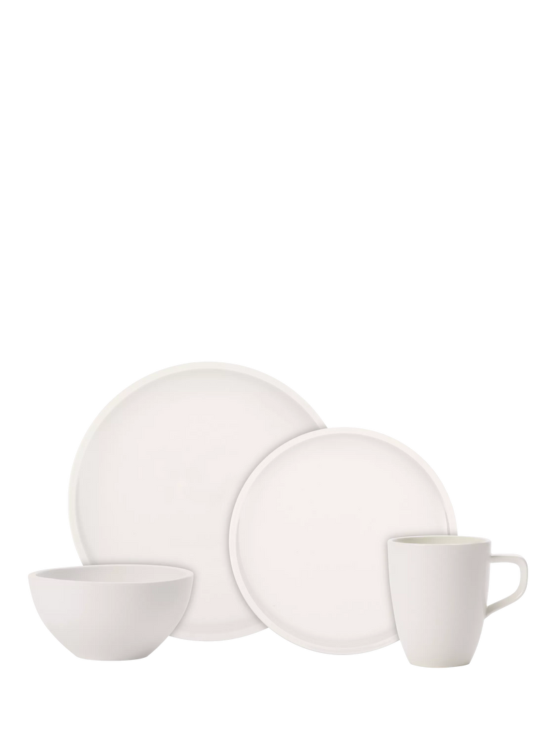 Villeroy & Boch dinnerware starter set 8 piece white, imported from the UK
