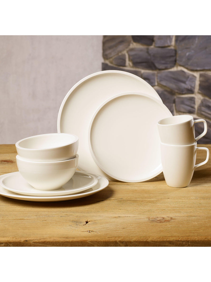 Villeroy & Boch dinnerware starter set 8 piece white, imported from the UK