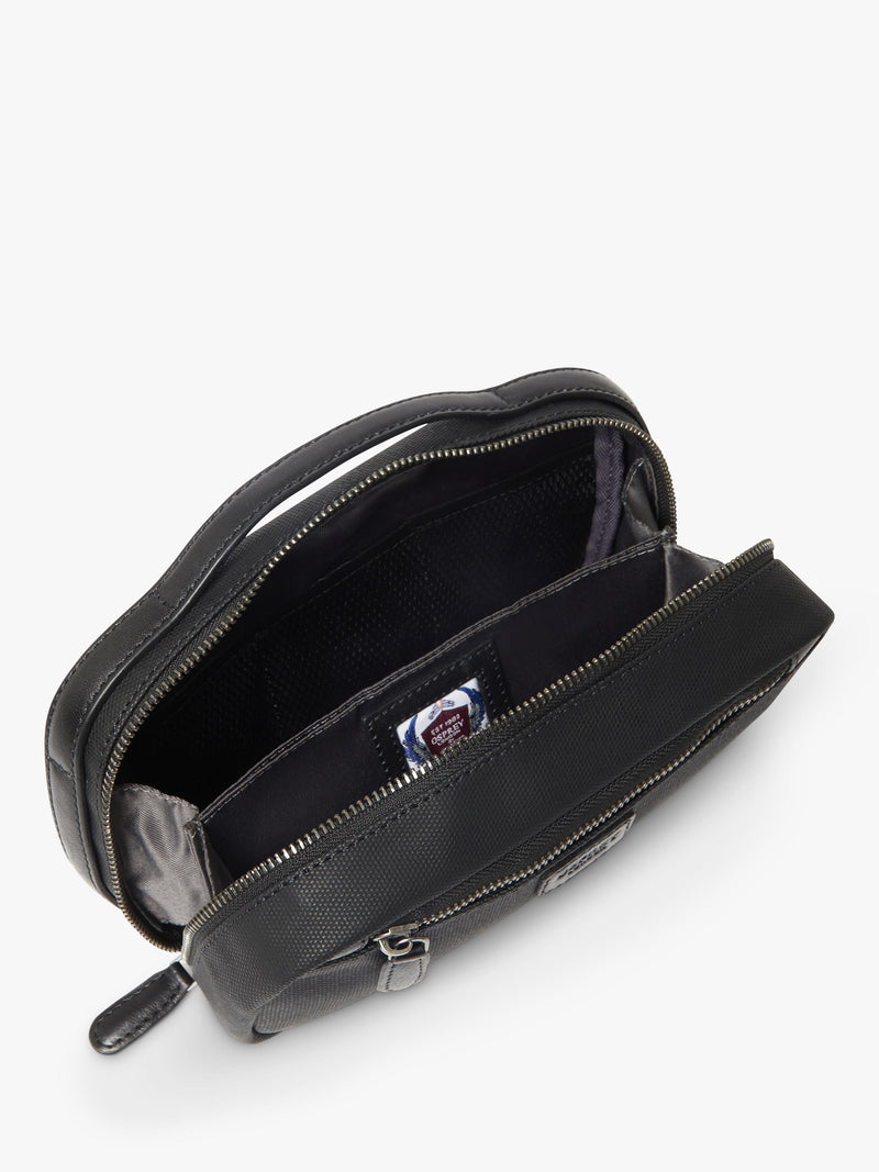 OSPREY LONDON waxed canvas travel pouch khaki chestnut, UK version