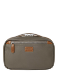 OSPREY LONDON waxed canvas travel pouch khaki chestnut, UK version