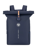John Lewis DELSEY Paris x Roland-Garros Turenne Soft Roll-Top Backpack, 26L, Navy Blue- Buy online at McGrocer