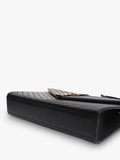 Saint Laurent pre-loved leather envelope bag with gold hardware (British brand)