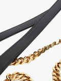 Saint Laurent pre-loved leather envelope bag with gold hardware (British brand)