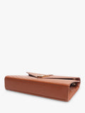 SAINT LAURENT brown leather envelope shoulder bag 31cm, imported from the UK