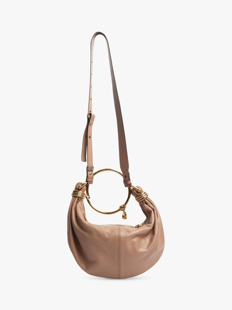 Pre-loved Chloe leather bracelet handbag neutral - British product