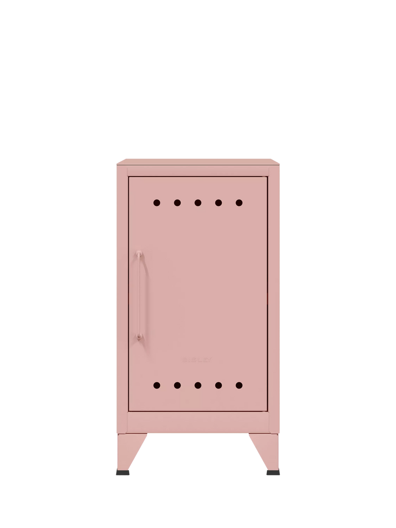 Bisley Fern Mini side table locker Palest Pink, imported from the UK