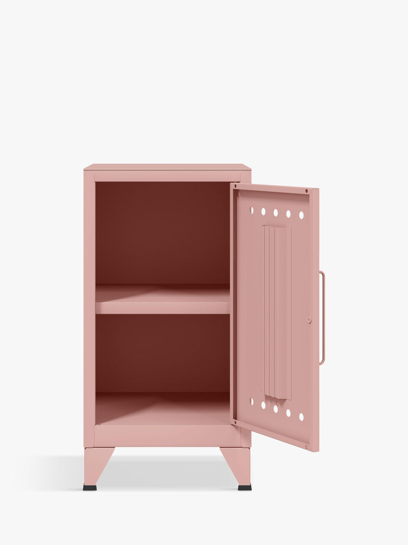 Bisley Fern Mini side table locker Palest Pink, imported from the UK