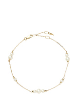John Lewis Missoma 14ct Yellow Gold Pearl Chain Bracelet 21.5cm- Buy online at McGrocer