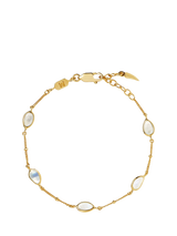John Lewis Missoma Moonstone Charm Bracelet, Gold- Buy online at McGrocer