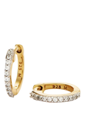 Missoma pavé crystal mini hoop earrings (British brand)