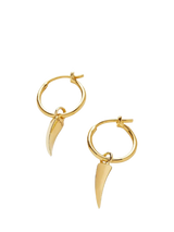 John Lewis Missoma Mini Claw Charm Hoop Earrings Gold- Buy online at McGrocer