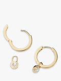 Missoma 14ct gold huggie hoop earrings, imported from the UK