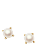 Missoma pearl stud earrings gold white studs, UK version