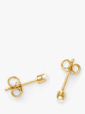 Missoma pearl stud earrings gold white studs, UK version