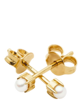 Missoma pearl stud earrings gold white studs, UK version