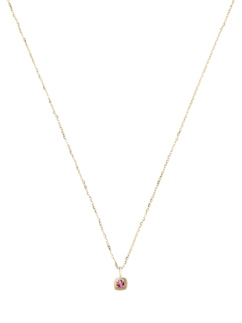 Missoma 14ct gold tourmaline pendant necklace - British product