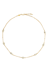 John Lewis Missoma Moonstone Charm Necklace, Gold, 42cm- Buy online at McGrocer