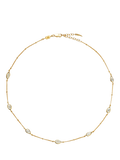 Missoma moonstone charm necklace gold plated vermeil, imported from the UK