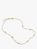 Missoma moonstone charm necklace gold plated vermeil, imported from the UK