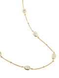 Missoma moonstone charm necklace gold plated vermeil, imported from the UK