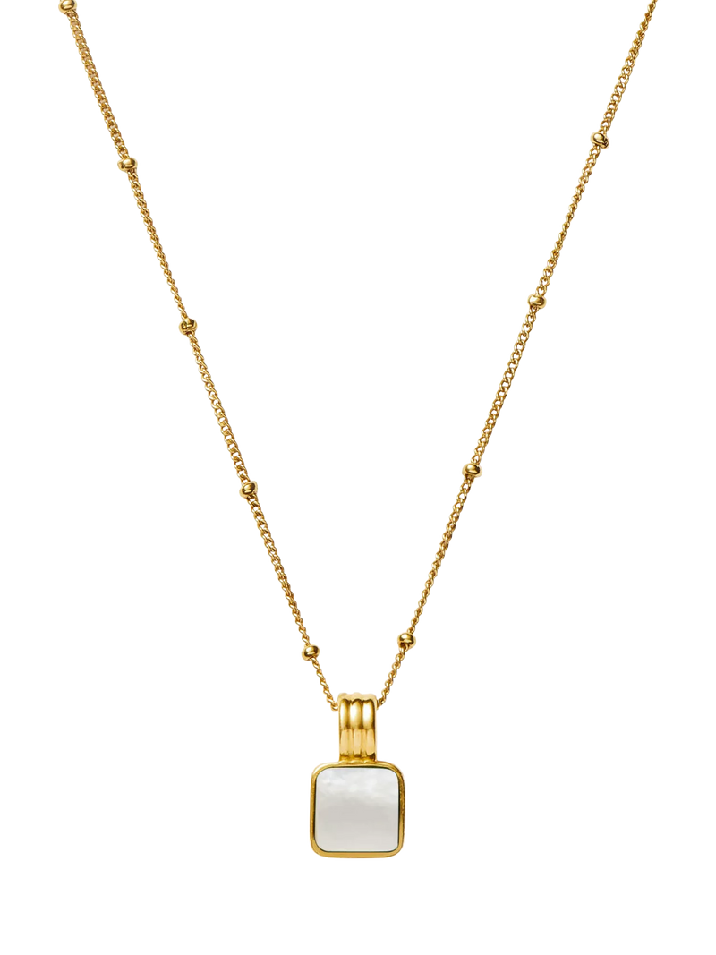 Missoma mother of pearl pendant necklace 45cm, UK version