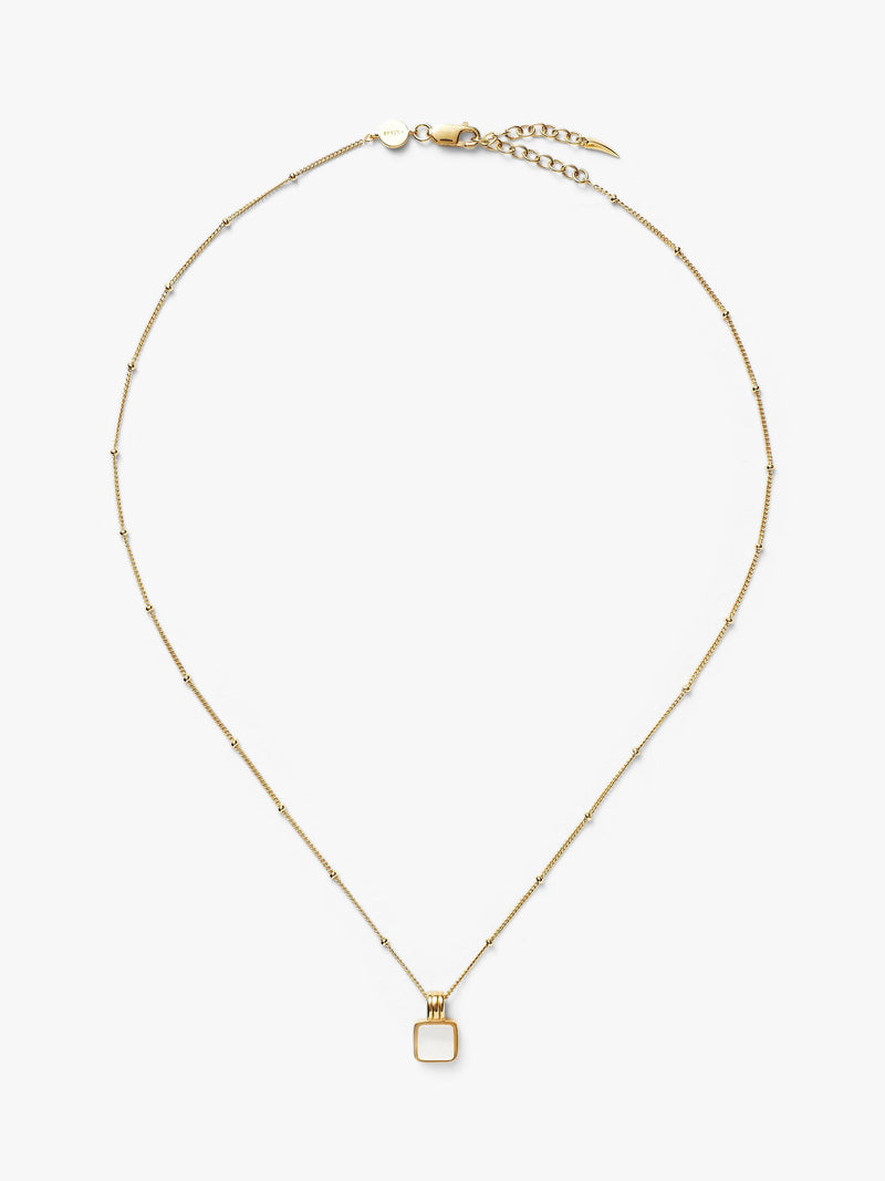 Missoma mother of pearl pendant necklace 45cm, UK version